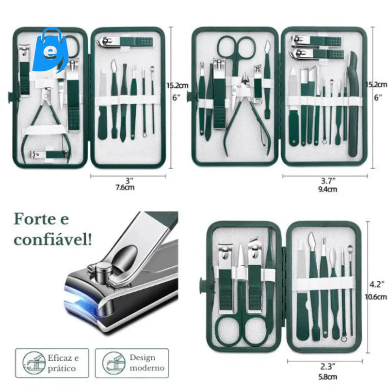 Kit Cortador de Unhas Portátil + FRETE GRÁTIS - Electshop