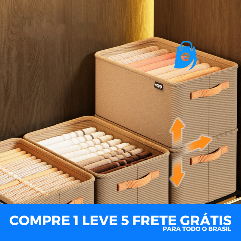 Organizador de Roupas Dobrável - COMPRE 1 LEVE 5 - ElectShop