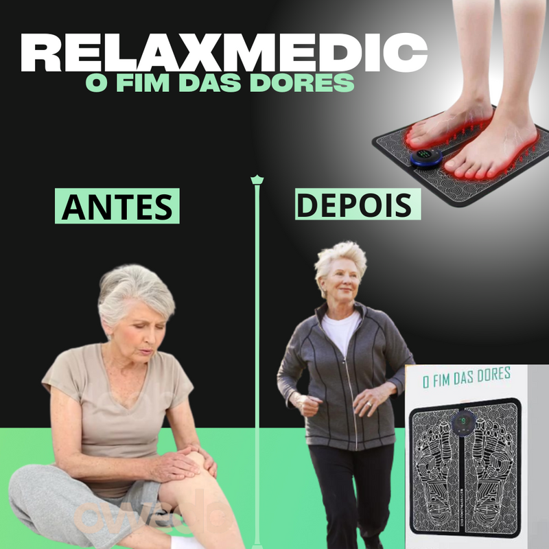 Massageador RelaxMedic® - Reduz Dores e Inchaços - Electshop